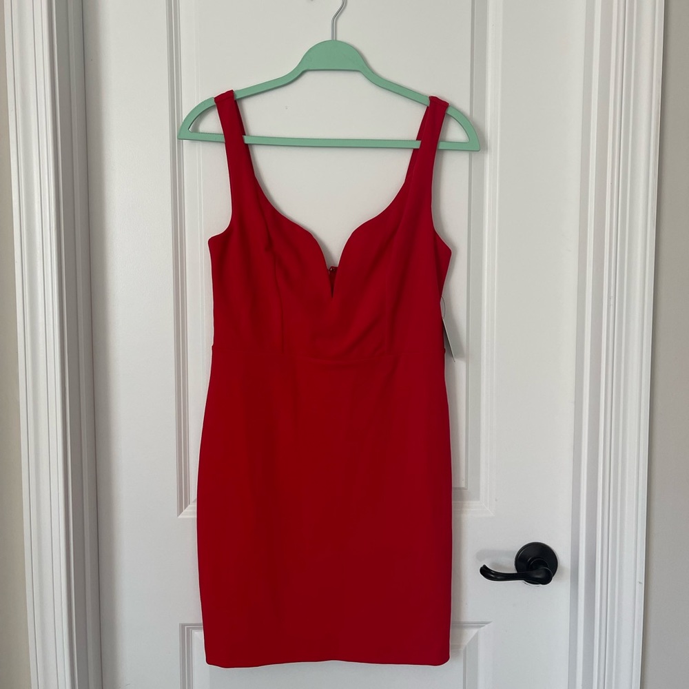 Express: Red mini dress NWT size 8